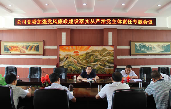 隴運(yùn)集團(tuán)公司黨委召開(kāi)加強(qiáng)黨風(fēng)廉政建設(shè)，全面從嚴(yán)治黨落實(shí)主體責(zé)任專題會(huì)議